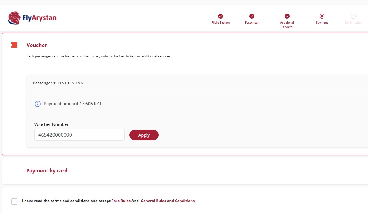 Payment by voucher