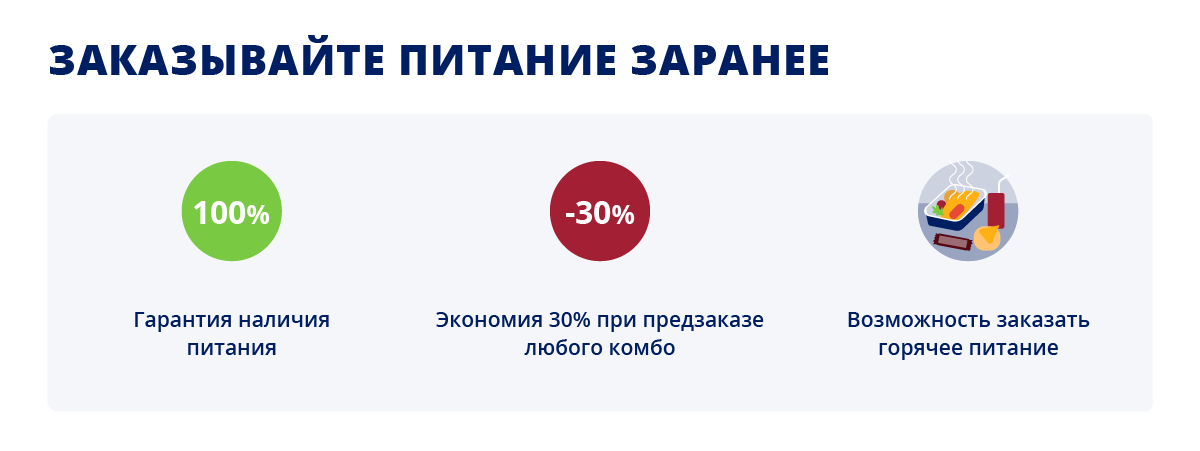 Меню предзаказ
